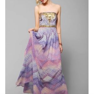 UO Ecote Treasure Trove Embellished Maxi Dress
